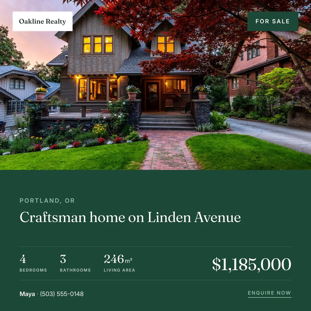 Square social post generated from the listing
